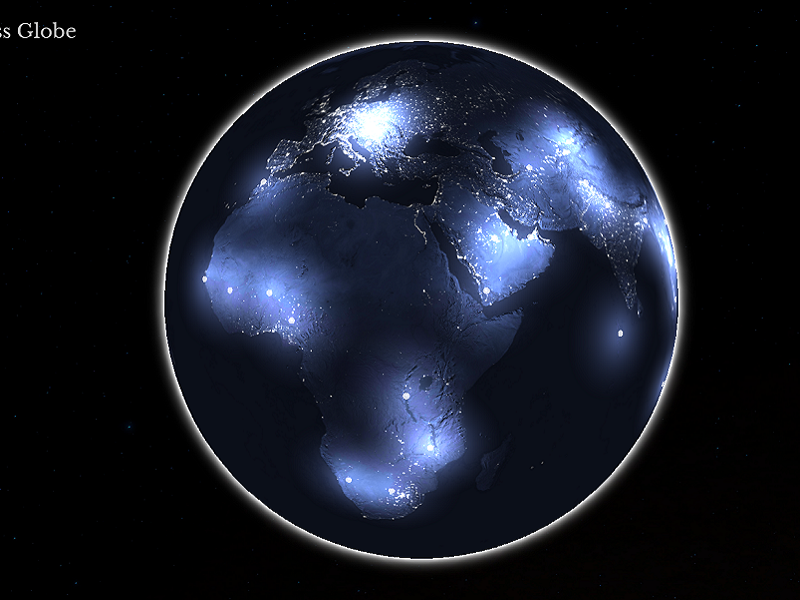 3D globe made during OpenHack